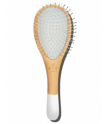 001 Wooden Detangling Hair Brush with Nylon bristles