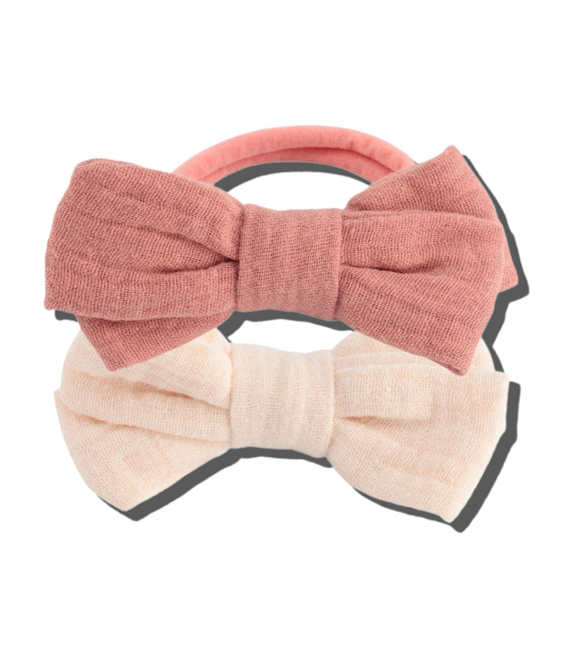 421 Cotton Gauze Elastic Bows 2 Pack