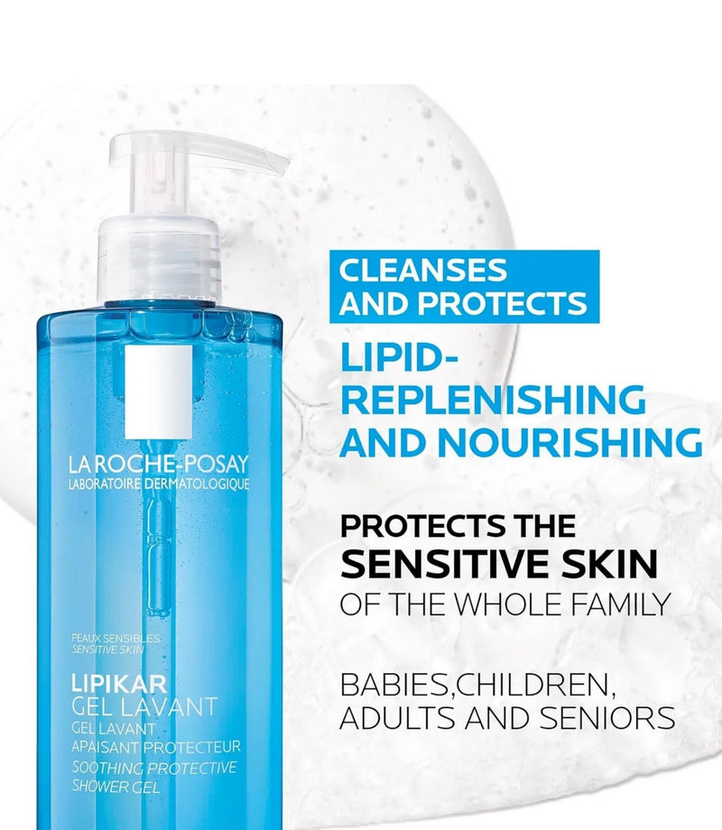 Lipikar Cleansing Gel 400ml French Beauty Co La Roche Posay