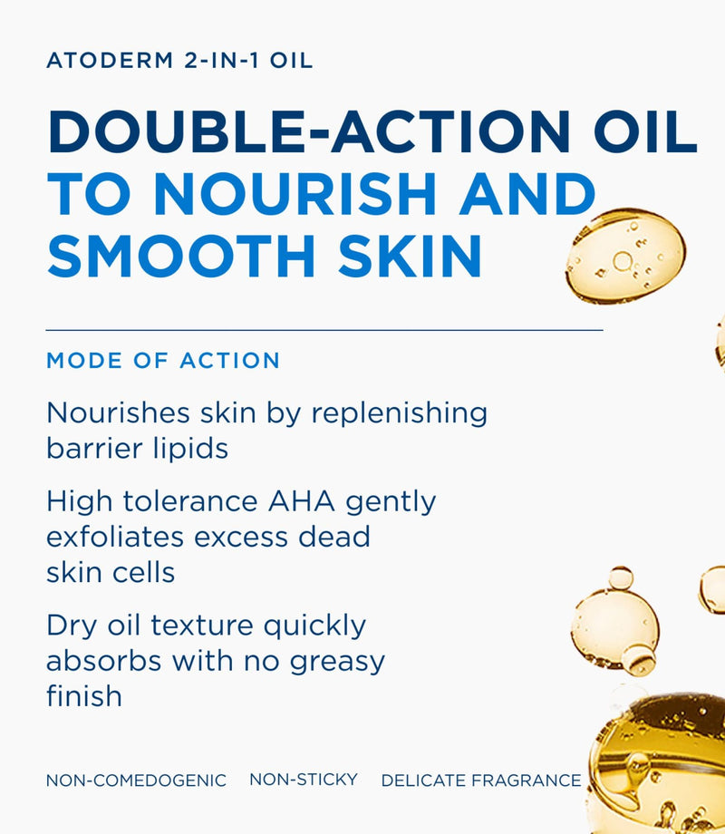 Atoderm 2-in-1 Oil Dry Body Oil 150ml - French Beauty Co.Bioderma