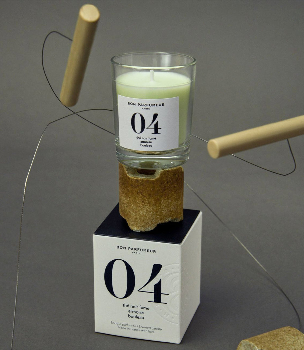 Candle 04: Black Tea, Mugwort & Birch 180g
