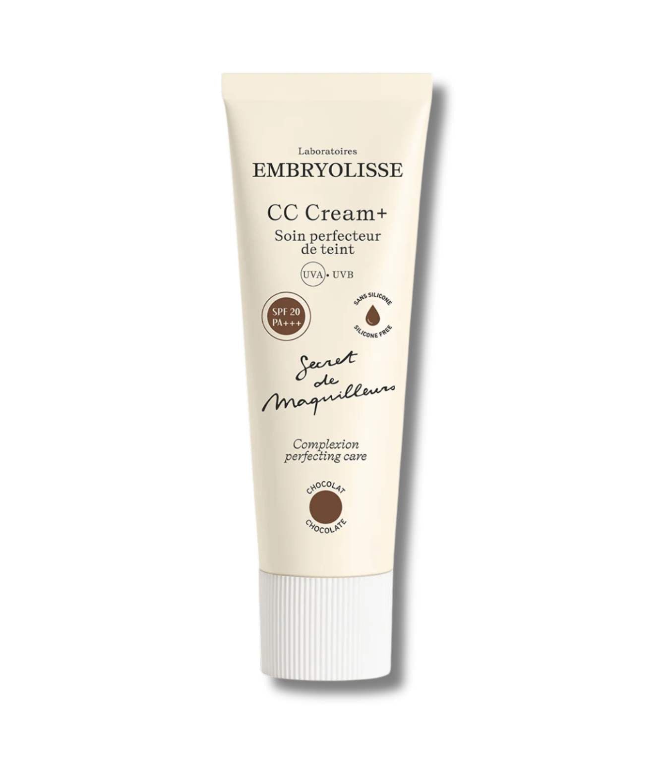 Embryolisse CC Cream+ Chocolate 30ml 7-in-1 SPF 20 Deep Skin Tones ...
