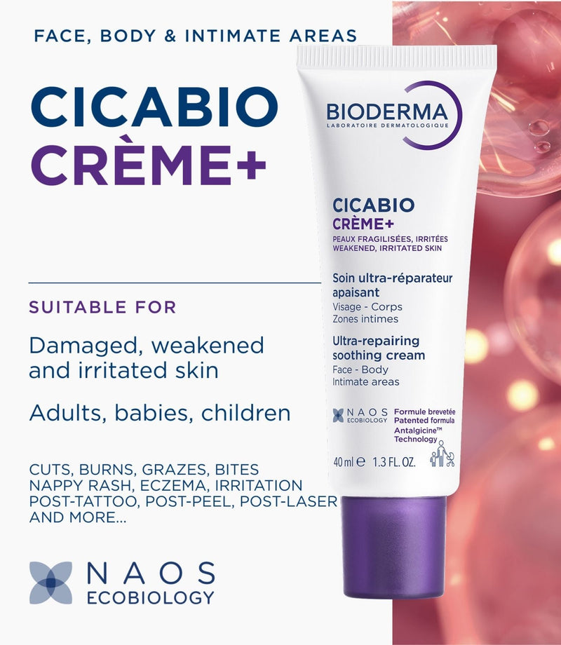 Cicabio Creme+ Ultra-Repairing Soothing Cream 40ml - French Beauty Co.Bioderma