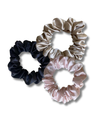 Classic Silk Scrunchies Set 3pcs