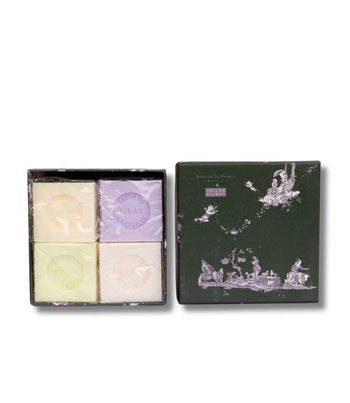 Coffret Jouy Green - Shea Butter Soaps (Lilac, Verbena, Almond, Donkey Milk) 4x100g