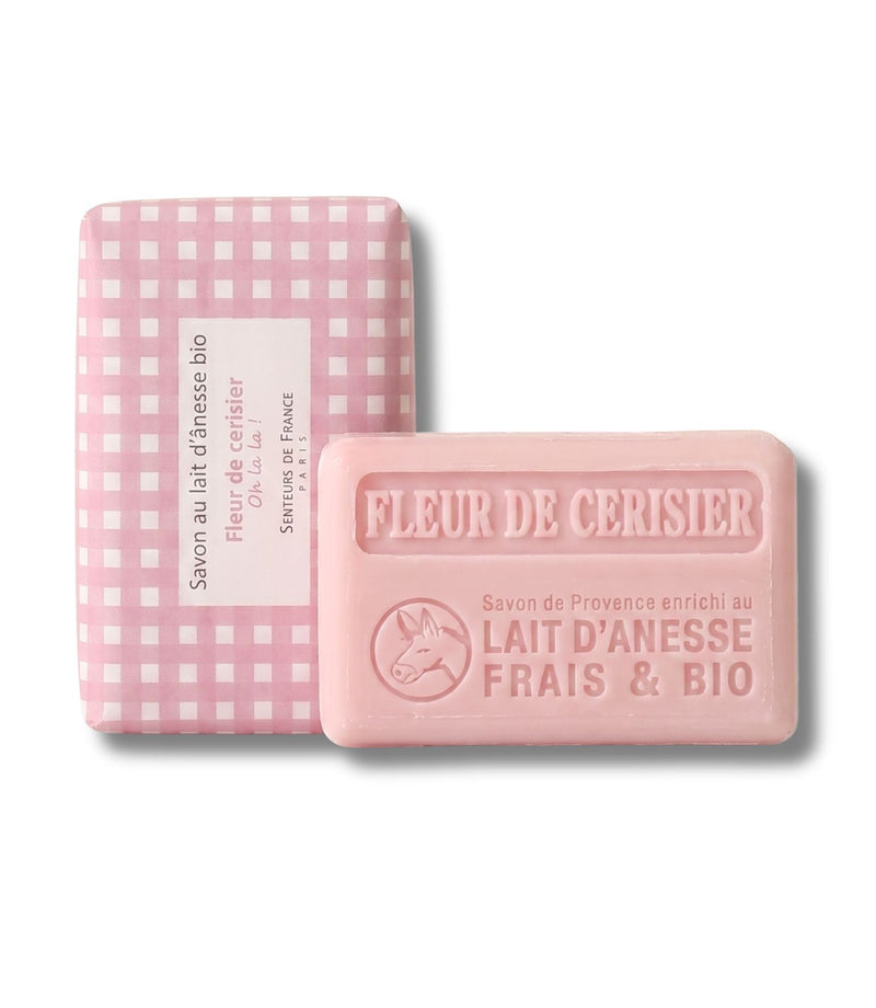 Donkey Milk Soap - Cherry Blossom Vichy 100g - French Beauty Co.Senteurs de France