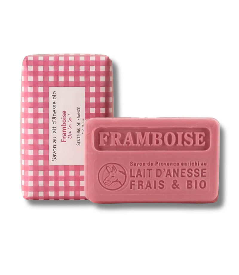 Donkey Milk Soap - Raspberry Vichy 100g - French Beauty Co.Senteurs de France