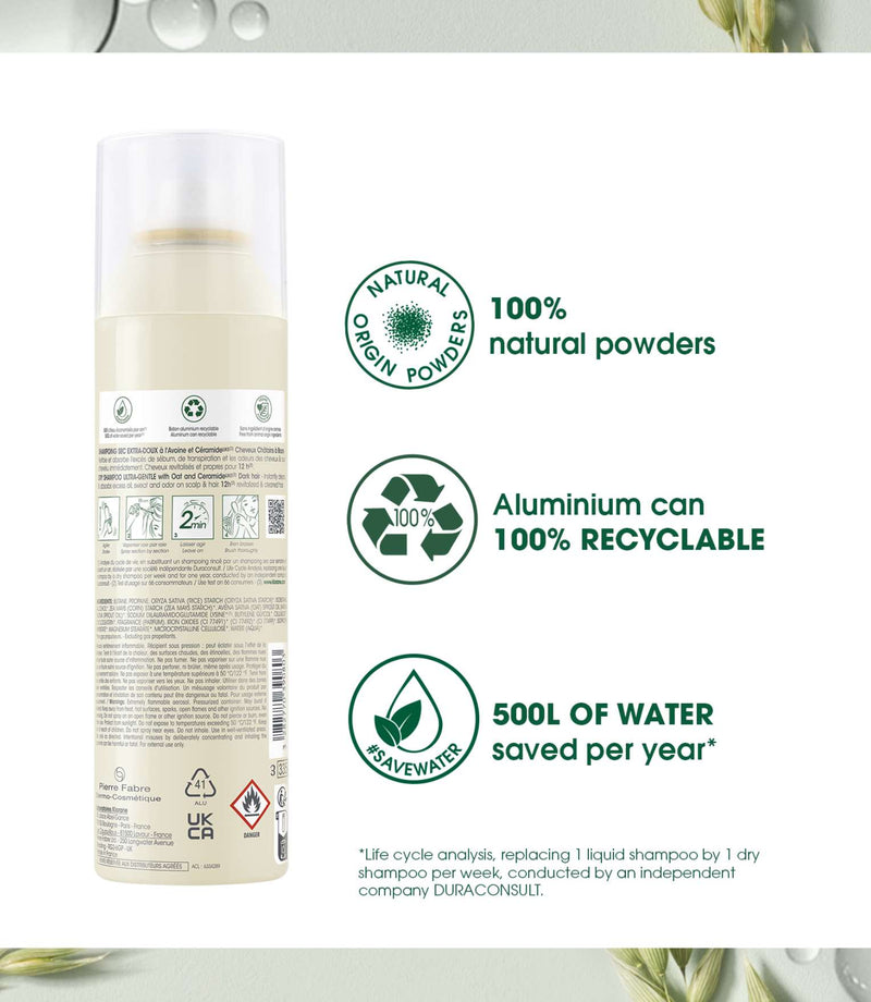 Dry Shampoo with Oat and Ceramide Tinted 250ml