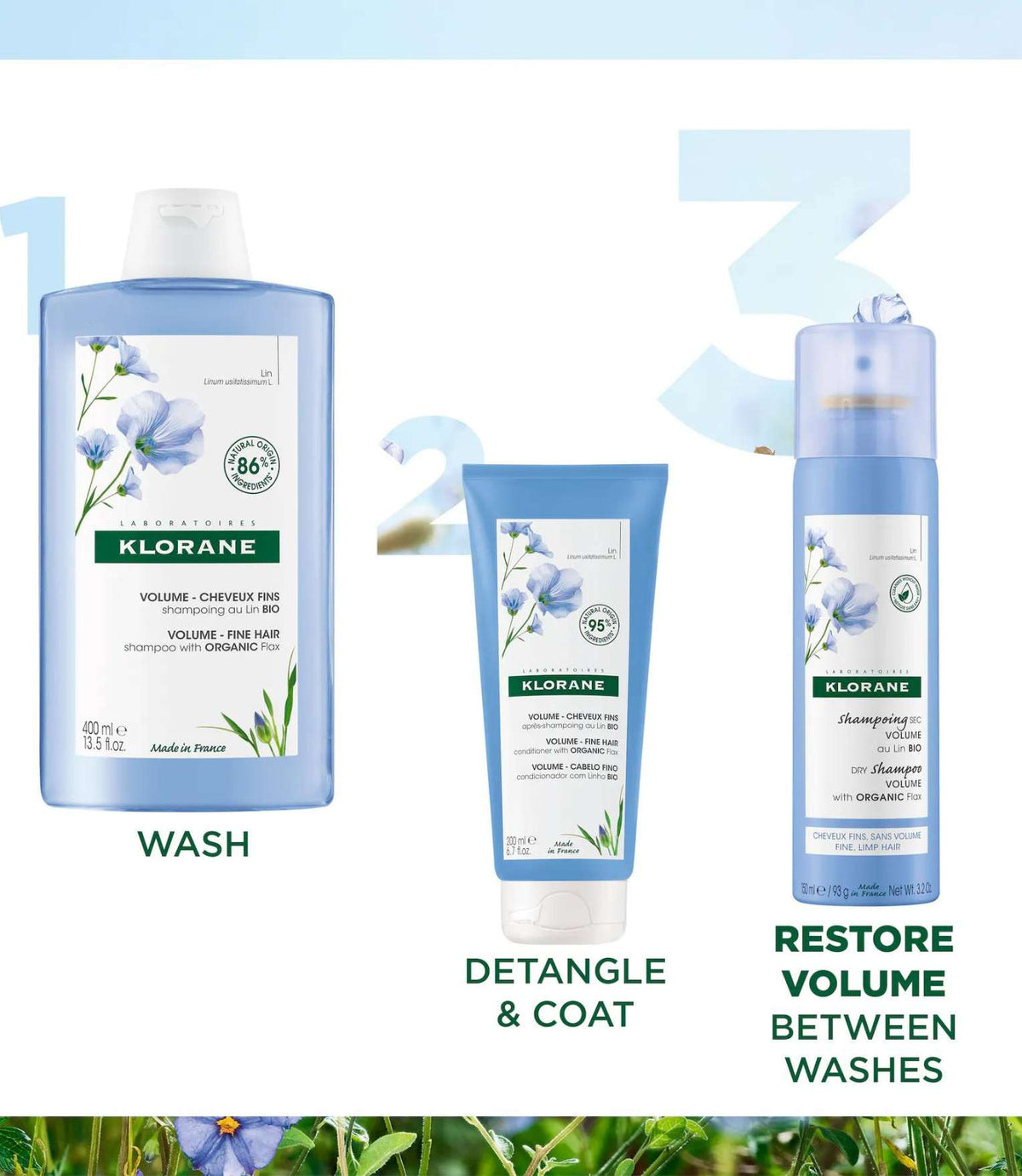 Dry Shampoo with Organic Flax 150ml