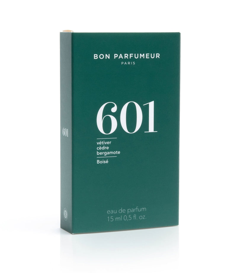 Eau de Parfum 601 Woody: Vetiver, Cedar and Bergamot 15ml