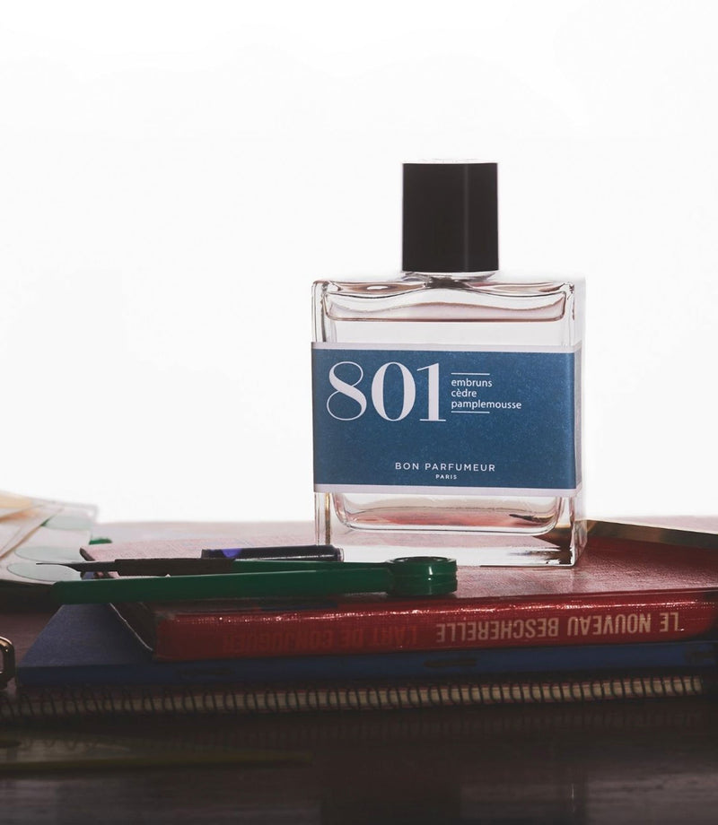 Eau de Parfum 801 Aquatic: Sea spray, Cedar and Grapefruit 30ml