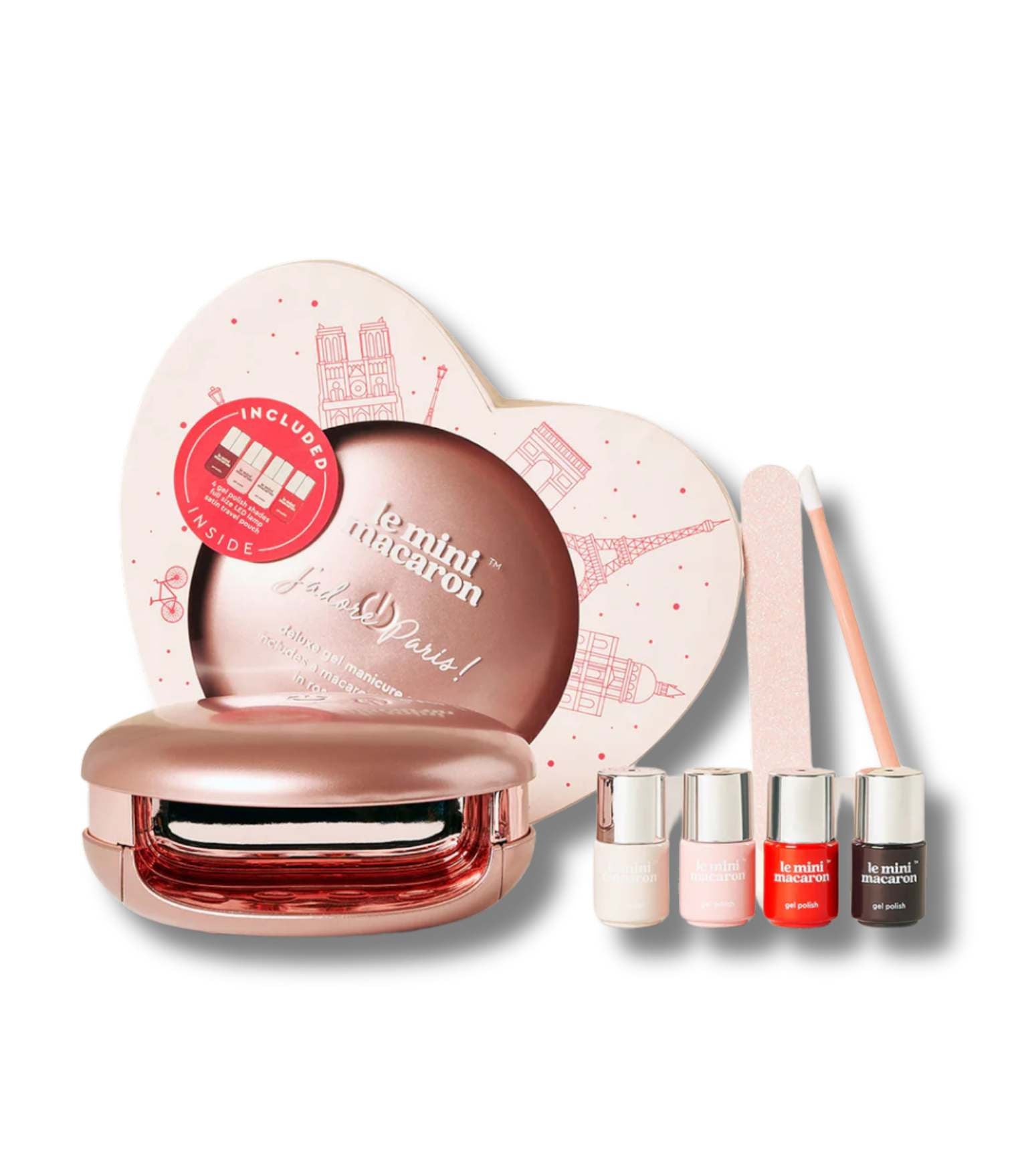 Le Mini Macaron Gel Manicure Set Maxi - J'adore Paris | French