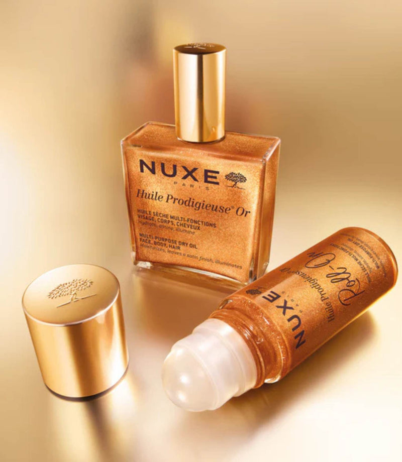 Huile Prodigieuse OR Roll - On Multi - Purpose Dry Oil 60ml - French Beauty Co.Nuxe