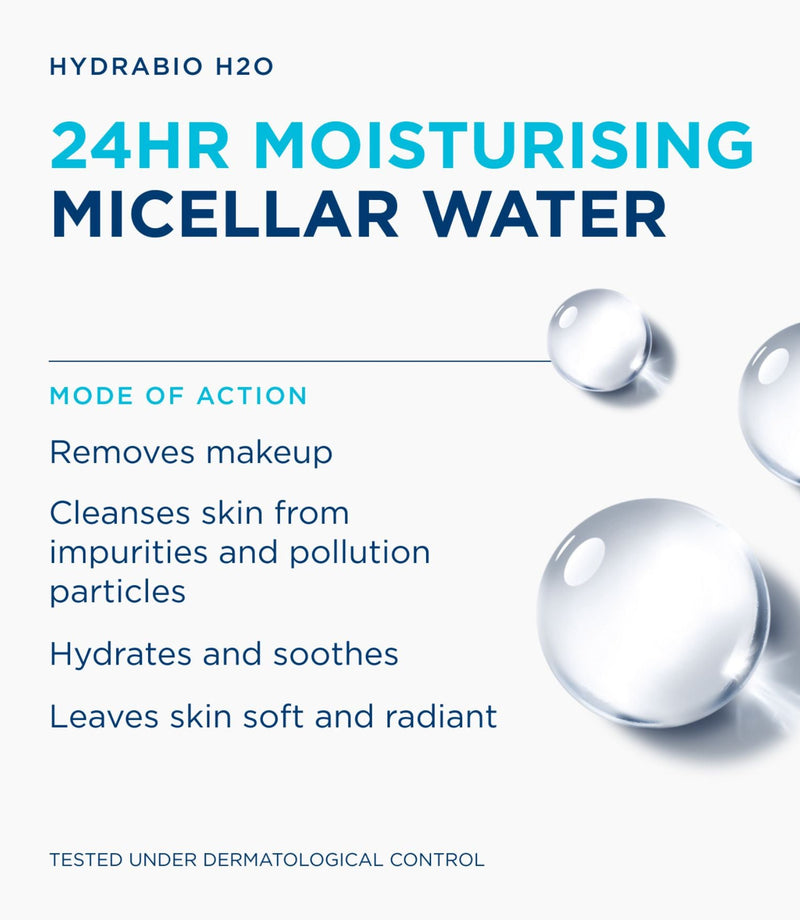 Hydrabio H2O Micellar 250ml - French Beauty Co.Bioderma