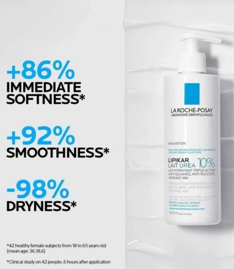 Lipikar Lait Urea 10% Triple Action Hydrating Lotion 200ml - French Beauty Co.La Roche Posay