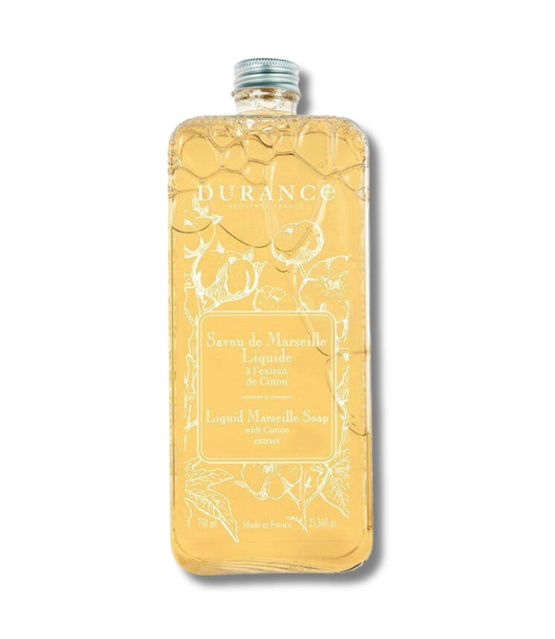 Liquid Marseille Soap with Cotton Extract 750ml - French Beauty Co.Durance