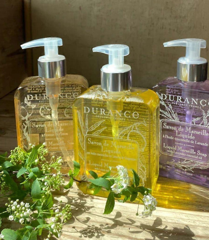 Liquid Marseille Soap with Lemon and Ginger Essential Oil 300ml - French Beauty Co.Durance