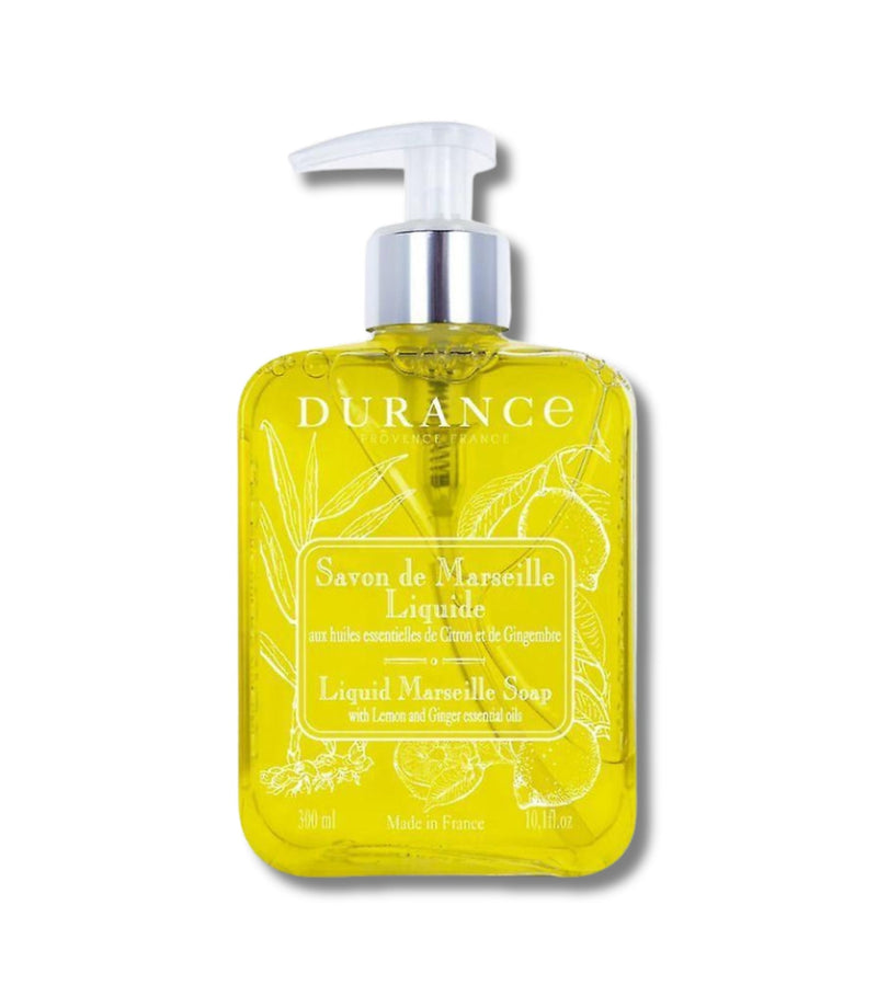Liquid Marseille Soap with Lemon and Ginger Essential Oil 300ml - French Beauty Co.Durance