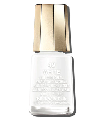 Mini Color Nail Polish - WHITE 5ml