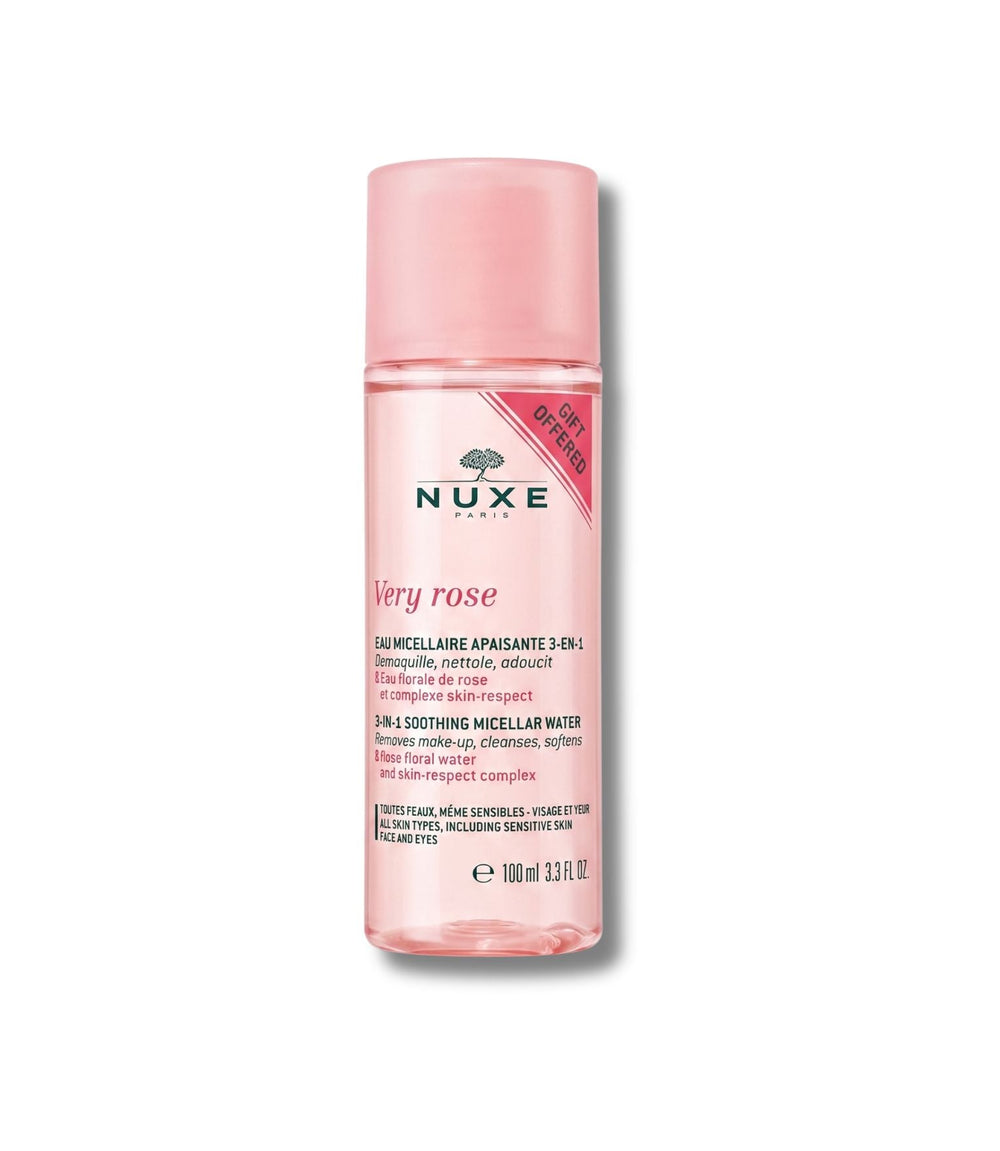 NUXE Very Rose 3-in-1 Soothing Cleansing Micellar Water 100ml - GWP