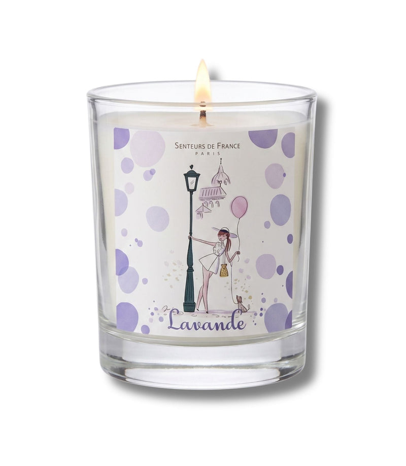 Paris Montmartre Lavender Candle 180g - French Beauty Co.Senteurs de France