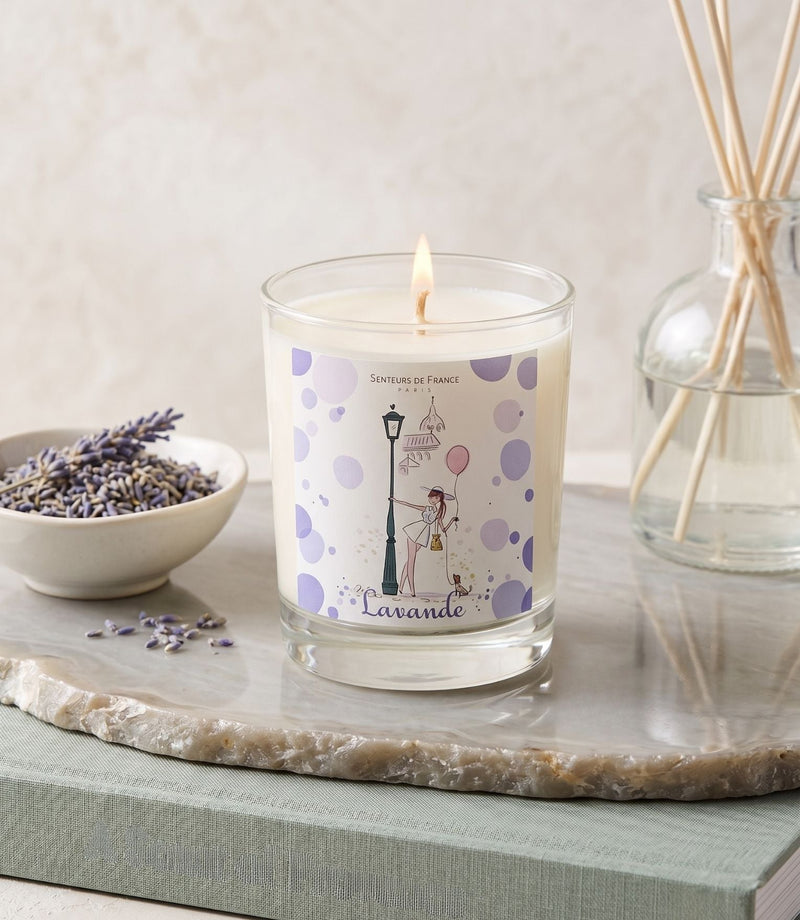 Paris Montmartre Lavender Candle 180g - French Beauty Co.Senteurs de France