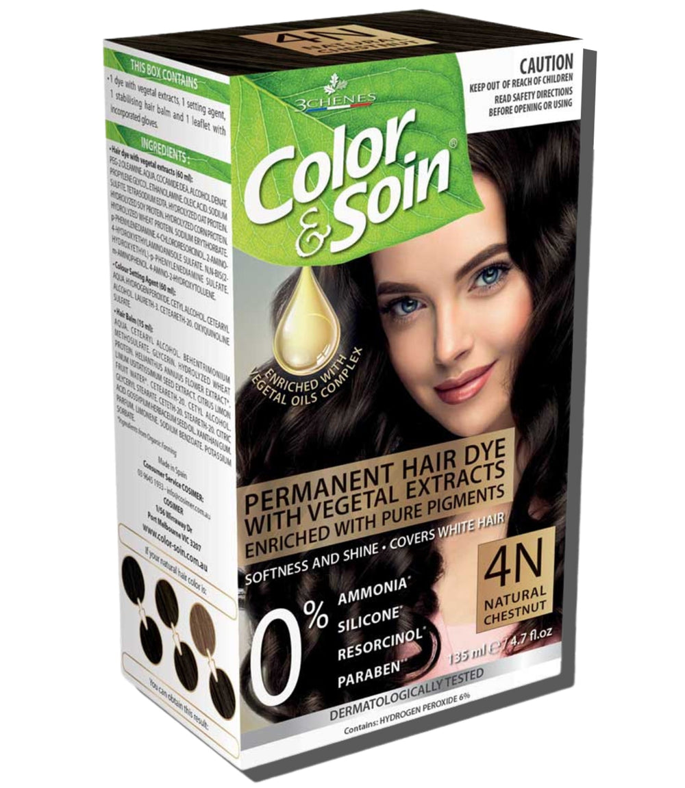 Permanent Hair Dye 4N - Natural Chestnut 135ml