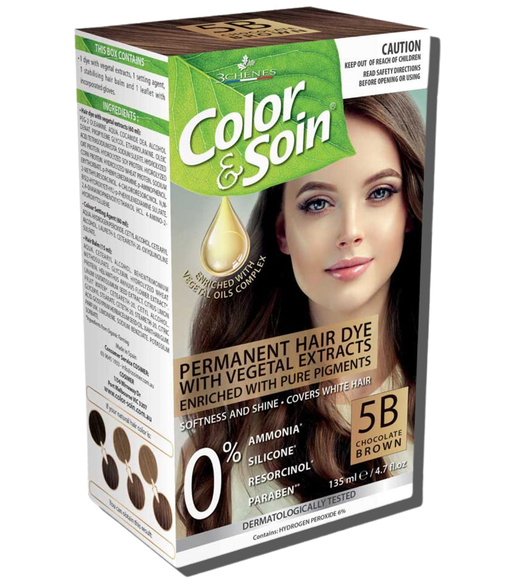 Permanent Hair Dye 5B - Chocolate Brown 135ml