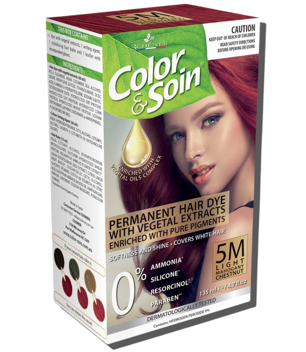 Permanent Hair Dye 5M - Light Mahogany Chestnut 135ml