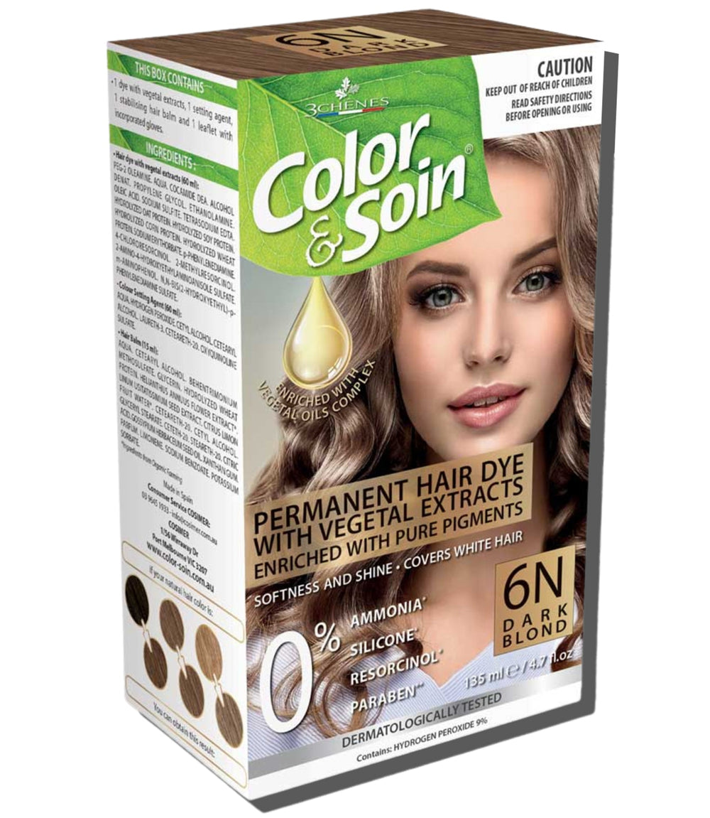 Permanent Hair Dye 6N - Dark Blond 135ml