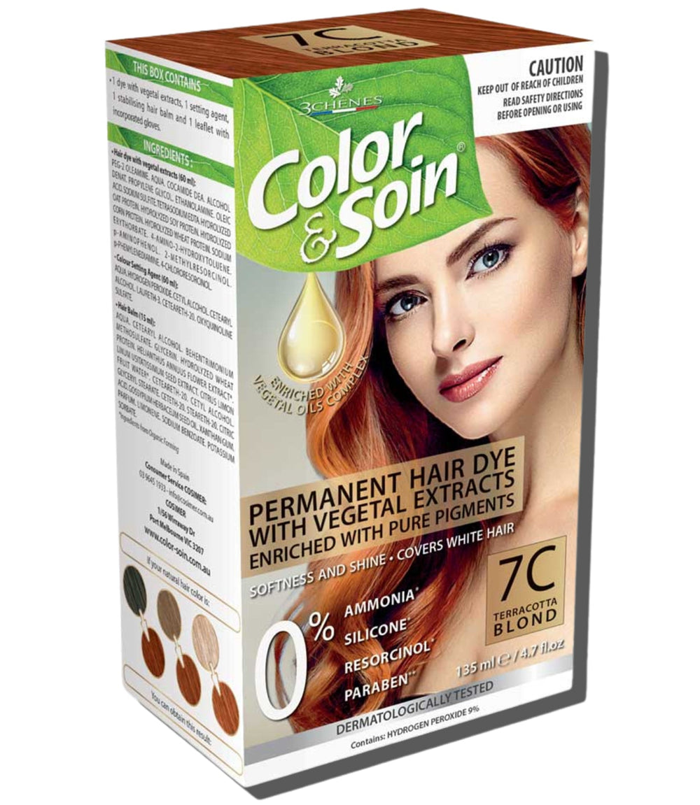 Permanent Hair Dye 7C - Terracotta Blond 135ml