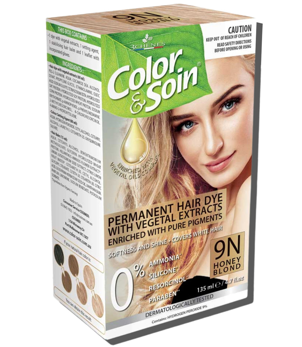 Permanent Hair Dye 9N - Honey Blond 135ml