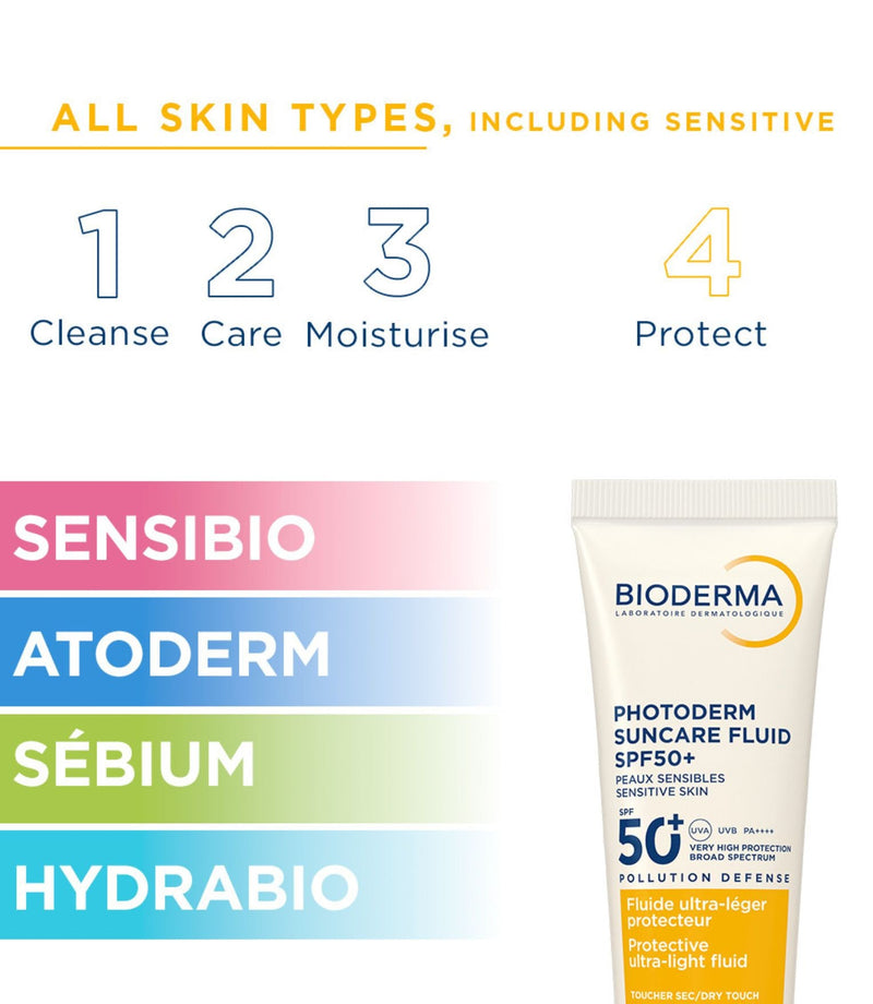 Photoderm Suncare Fluid SPF50+ 50ml - French Beauty Co.Bioderma