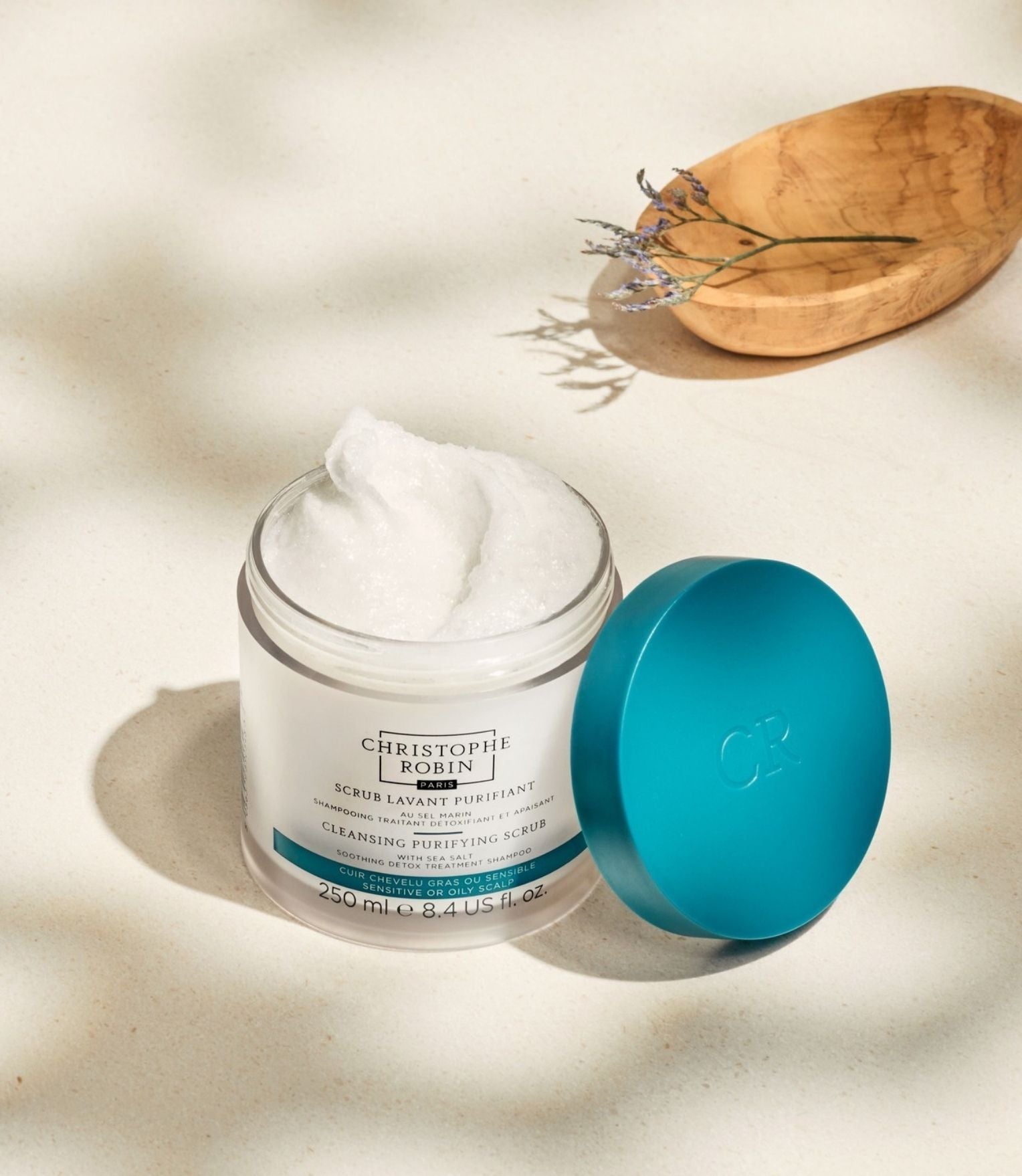 Christophe Robin Cleansing Purifying Scrub with Sea Salt 250ml French Beauty Co