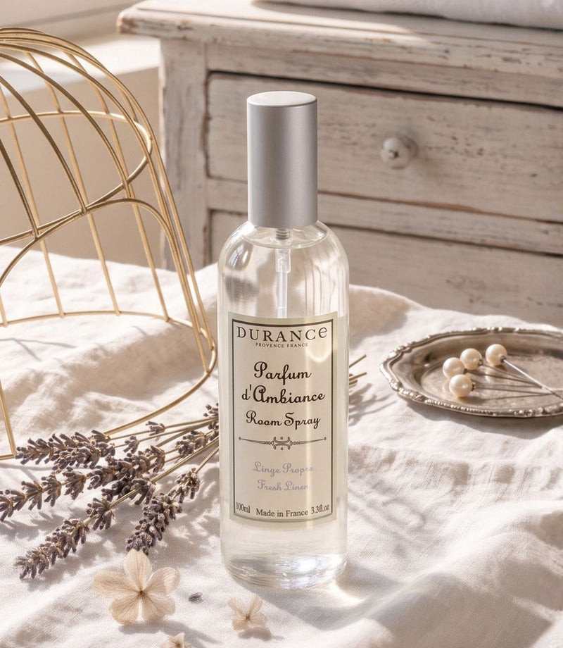 Room Spray Fresh Linen 100ml - French Beauty Co.Durance
