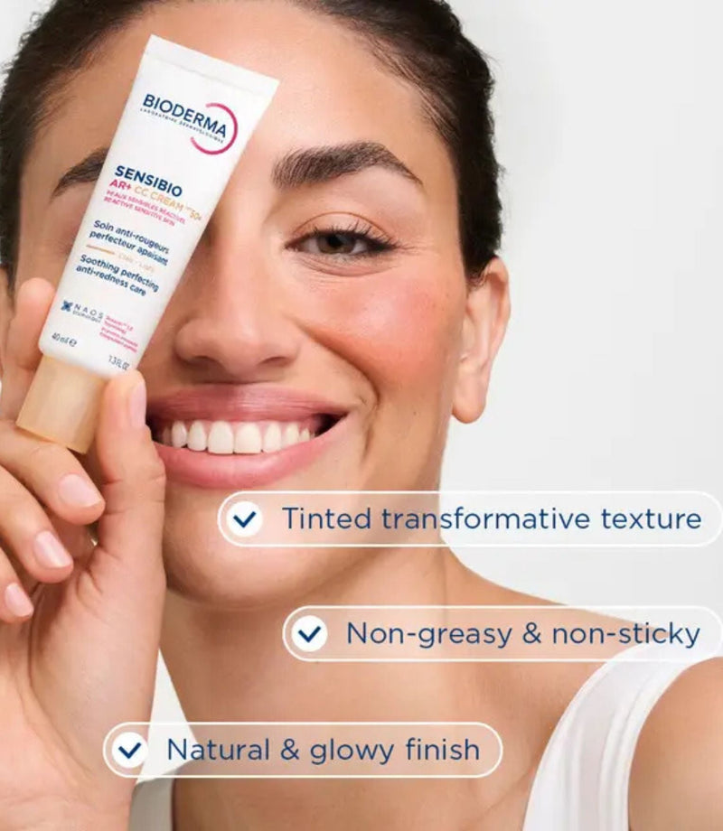 Sensibio AR+ CC Cream SPF50+ 40ml - French Beauty Co.Bioderma