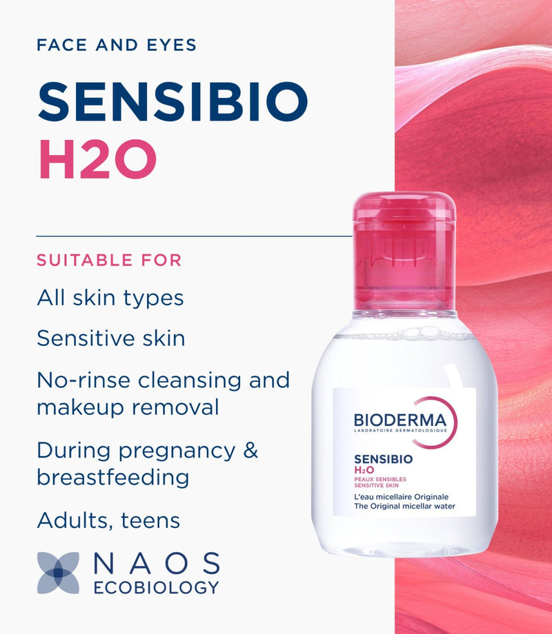 Sensibio H2O Micellar Water 100ml - French Beauty Co.Bioderma