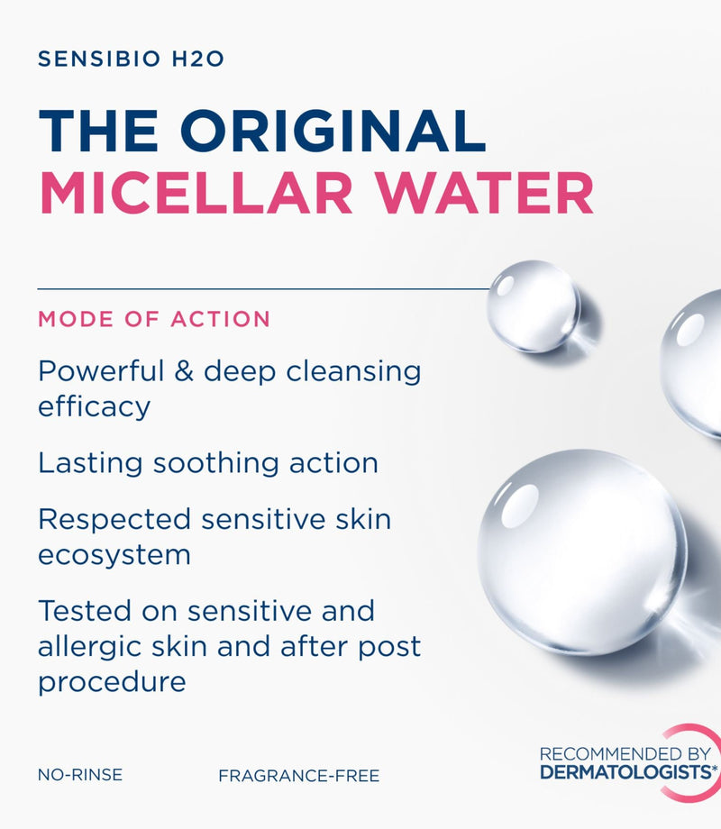 Sensibio H2O Micellar Water 500ml - French Beauty Co.Bioderma