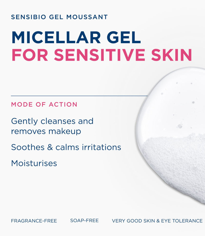 Sensibio Soap-Free Foaming Gel 200ml - French Beauty Co.Bioderma