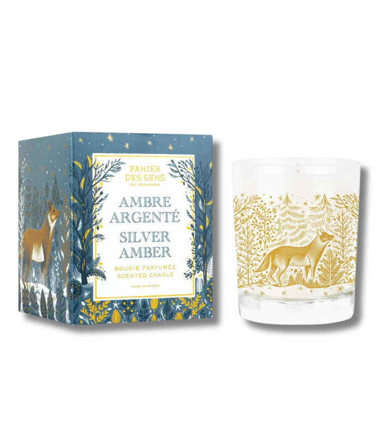 Silver Amber Candle 180g