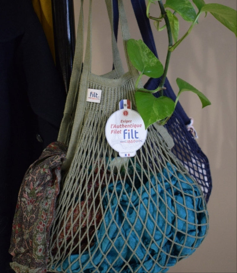 Small Net Shopping Bag Long Handle - Scout - French Beauty Co.Filt
