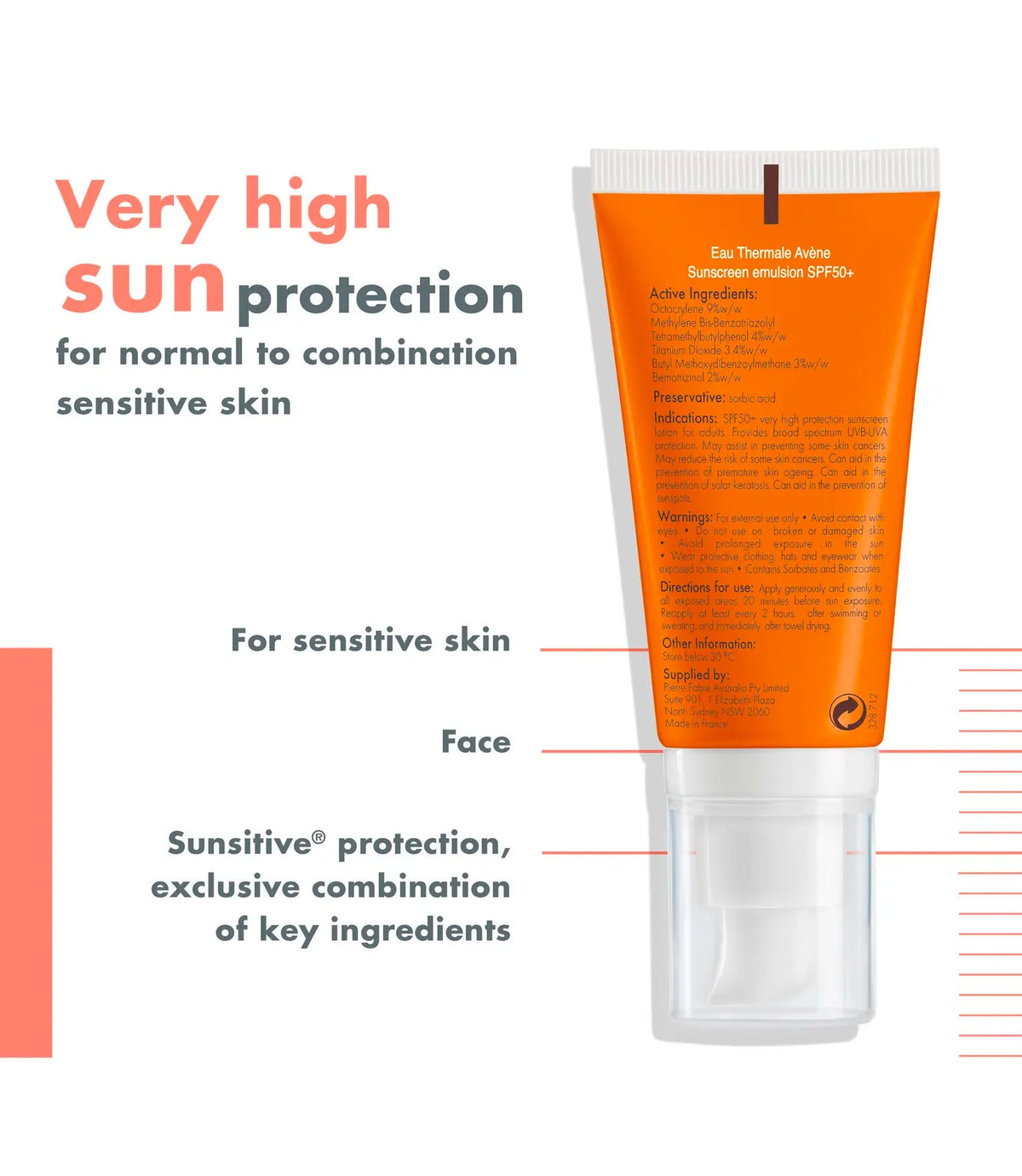 Sunscreen Emulsion SPF 50+ 50ml
