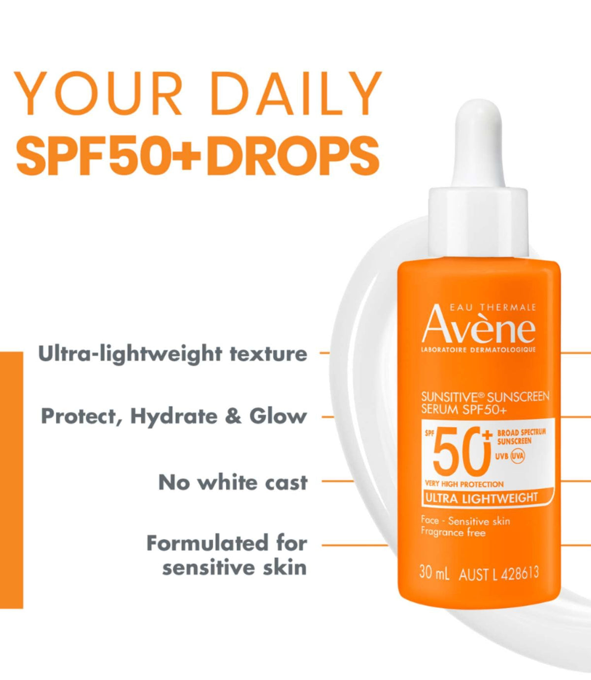 Sunsitive Sunscreen Serum SPF50+ 30ml