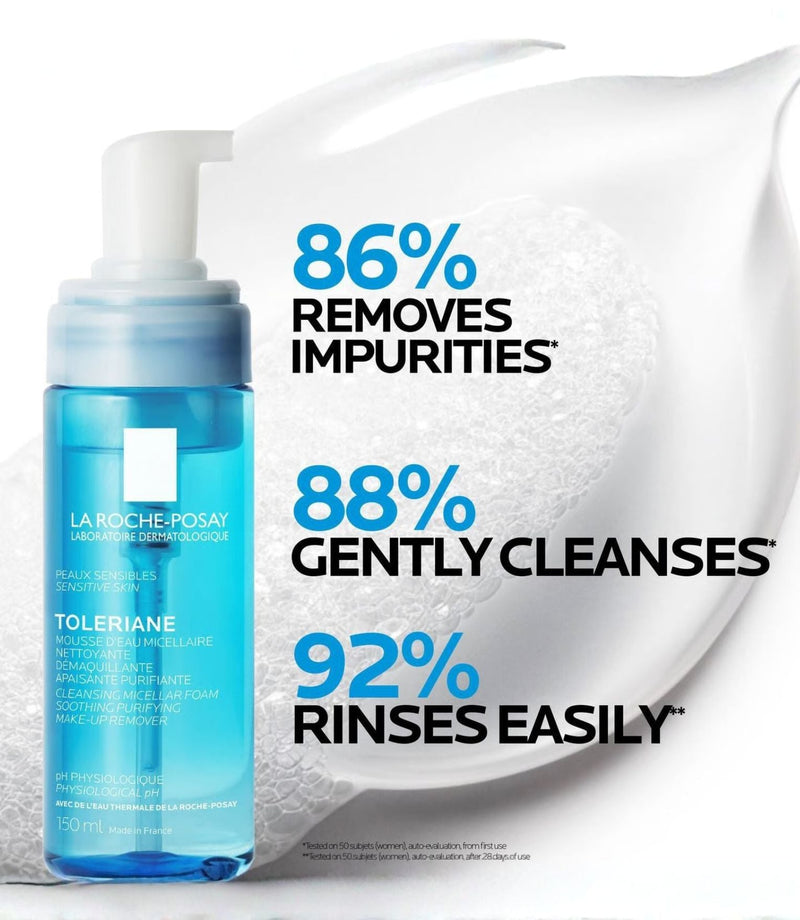 Toleriane Micellar Foaming Water Cleanser 150ml - French Beauty Co.La Roche Posay