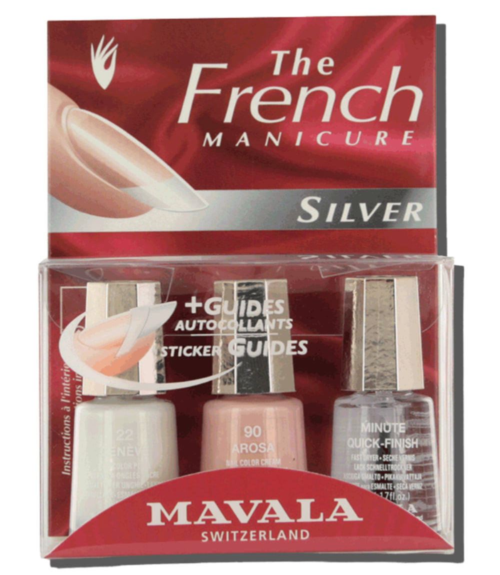 Mavala Silver French Manicure Kit 3x5ml