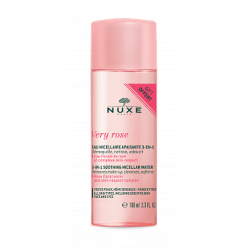 NUXE Very Rose 3-in-1 Soothing Cleansing Micellar Water 100ml - GWP